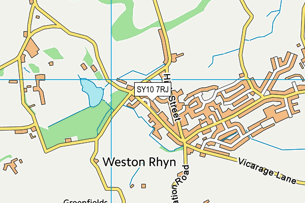 SY10 7RJ map - OS VectorMap District (Ordnance Survey) SY10 7RJ map - OS VectorMap District (Ordnance Survey)