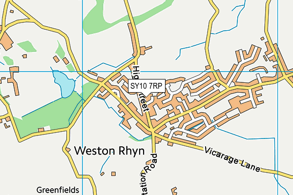 SY10 7RP map - OS VectorMap District (Ordnance Survey) SY10 7RP map - OS VectorMap District (Ordnance Survey)