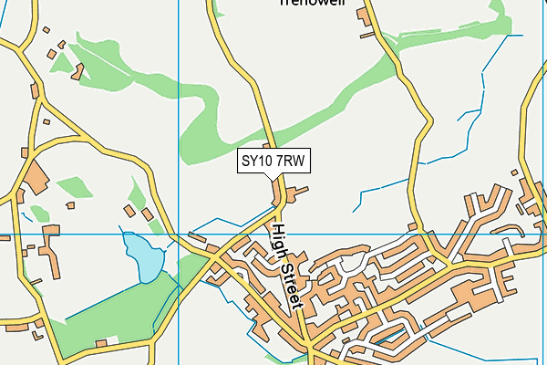 SY10 7RW map - OS VectorMap District (Ordnance Survey) SY10 7RW map - OS VectorMap District (Ordnance Survey)