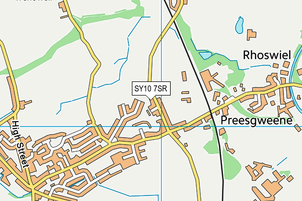 SY10 7SR map - OS VectorMap District (Ordnance Survey) SY10 7SR map - OS VectorMap District (Ordnance Survey)