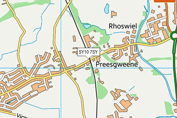 SY10 7SY map - OS VectorMap District (Ordnance Survey) SY10 7SY map - OS VectorMap District (Ordnance Survey)