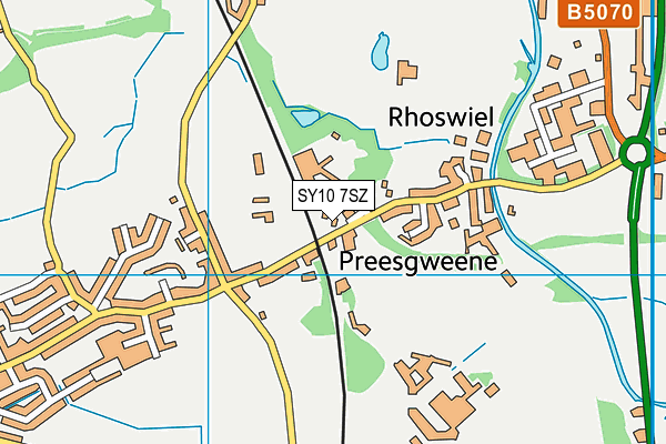 SY10 7SZ map - OS VectorMap District (Ordnance Survey) SY10 7SZ map - OS VectorMap District (Ordnance Survey)