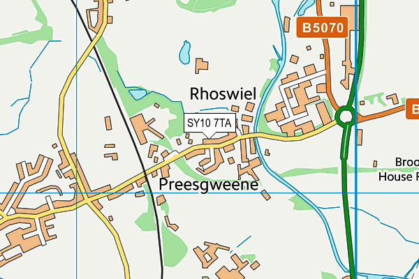 SY10 7TA map - OS VectorMap District (Ordnance Survey) SY10 7TA map - OS VectorMap District (Ordnance Survey)