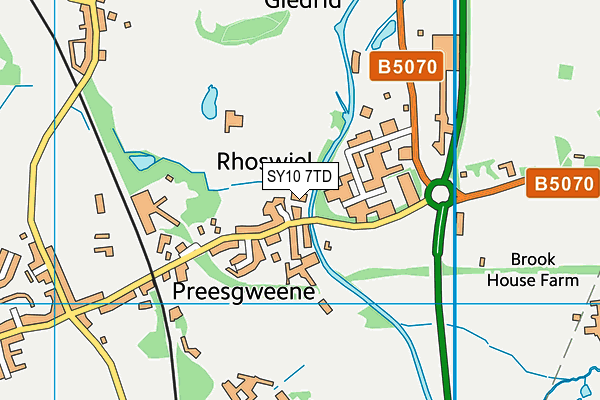 SY10 7TD map - OS VectorMap District (Ordnance Survey) SY10 7TD map - OS VectorMap District (Ordnance Survey)