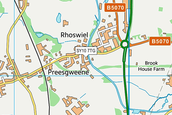 SY10 7TG map - OS VectorMap District (Ordnance Survey) SY10 7TG map - OS VectorMap District (Ordnance Survey)