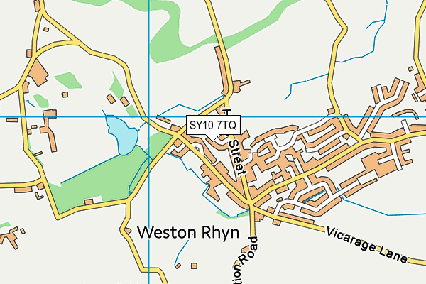 SY10 7TQ map - OS VectorMap District (Ordnance Survey) SY10 7TQ map - OS VectorMap District (Ordnance Survey)