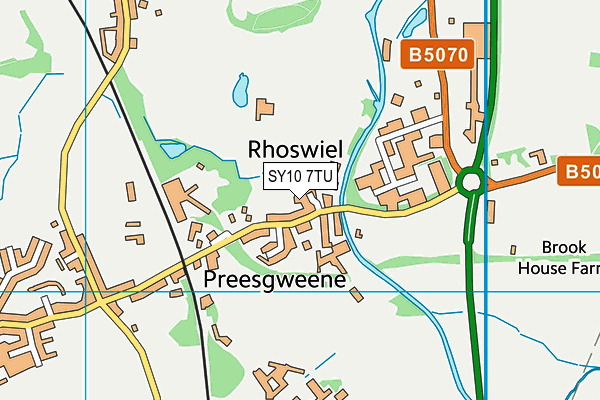 SY10 7TU map - OS VectorMap District (Ordnance Survey) SY10 7TU map - OS VectorMap District (Ordnance Survey)