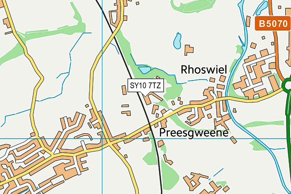 SY10 7TZ map - OS VectorMap District (Ordnance Survey) SY10 7TZ map - OS VectorMap District (Ordnance Survey)