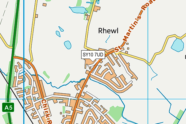 SY10 7UD map - OS VectorMap District (Ordnance Survey) SY10 7UD map - OS VectorMap District (Ordnance Survey)