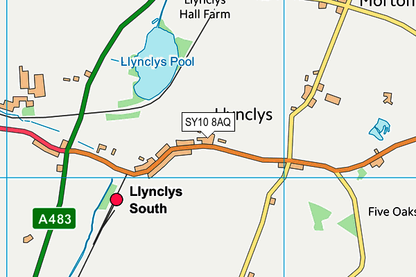 SY10 8AQ map - OS VectorMap District (Ordnance Survey) SY10 8AQ map - OS VectorMap District (Ordnance Survey)
