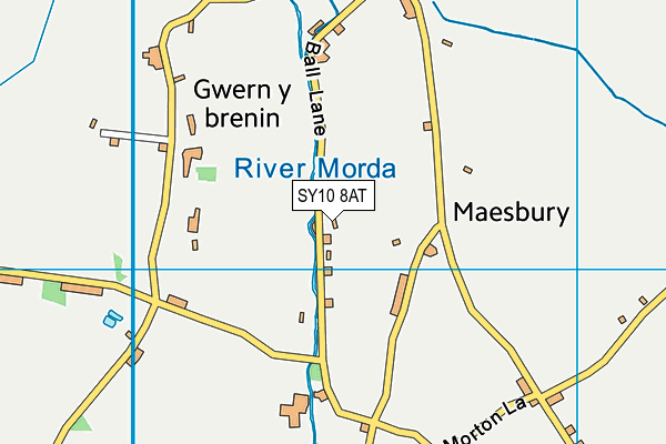 SY10 8AT map - OS VectorMap District (Ordnance Survey) SY10 8AT map - OS VectorMap District (Ordnance Survey)