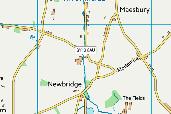 SY10 8AU map - OS VectorMap District (Ordnance Survey) SY10 8AU map - OS VectorMap District (Ordnance Survey)