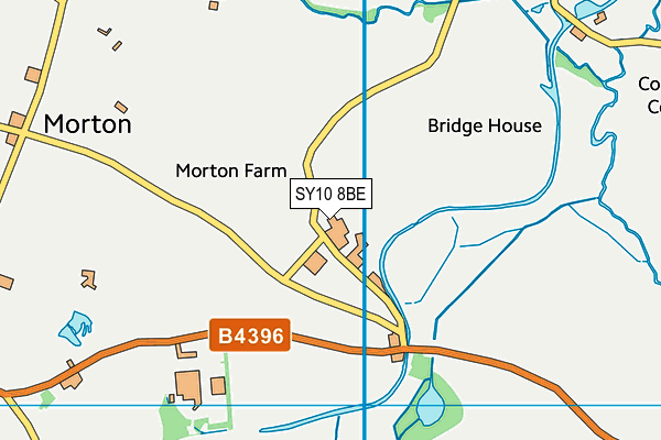 SY10 8BE map - OS VectorMap District (Ordnance Survey) SY10 8BE map - OS VectorMap District (Ordnance Survey)