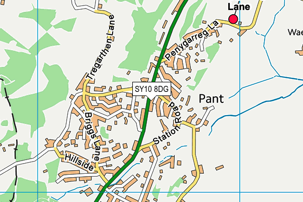 SY10 8DG map - OS VectorMap District (Ordnance Survey) SY10 8DG map - OS VectorMap District (Ordnance Survey)