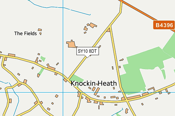 SY10 8DT map - OS VectorMap District (Ordnance Survey) SY10 8DT map - OS VectorMap District (Ordnance Survey)