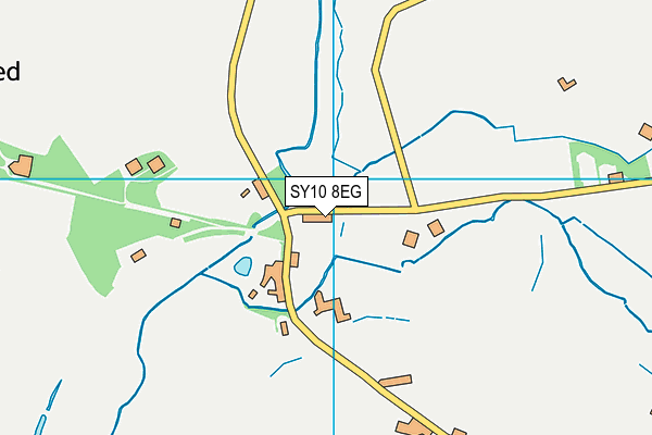 SY10 8EG map - OS VectorMap District (Ordnance Survey) SY10 8EG map - OS VectorMap District (Ordnance Survey)