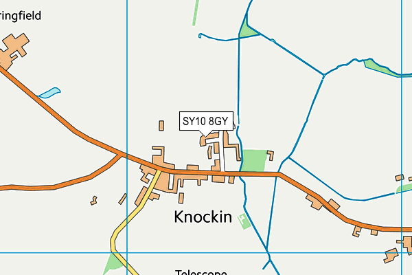 SY10 8GY map - OS VectorMap District (Ordnance Survey) SY10 8GY map - OS VectorMap District (Ordnance Survey)
