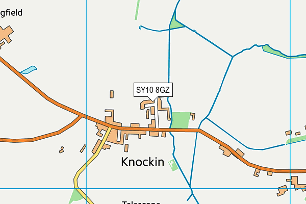 SY10 8GZ map - OS VectorMap District (Ordnance Survey) SY10 8GZ map - OS VectorMap District (Ordnance Survey)
