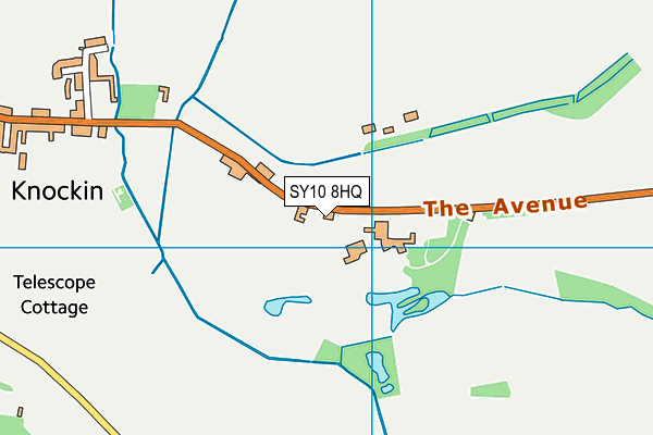 SY10 8HQ map - OS VectorMap District (Ordnance Survey) SY10 8HQ map - OS VectorMap District (Ordnance Survey)