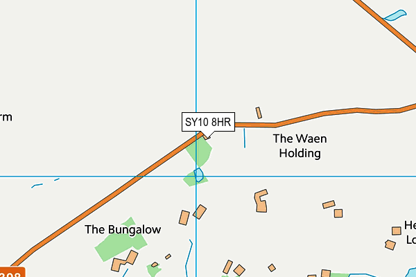 SY10 8HR map - OS VectorMap District (Ordnance Survey) SY10 8HR map - OS VectorMap District (Ordnance Survey)