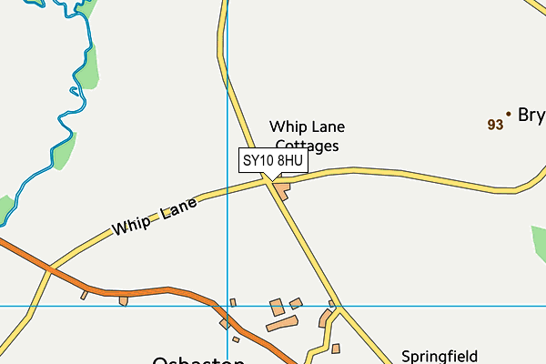 SY10 8HU map - OS VectorMap District (Ordnance Survey) SY10 8HU map - OS VectorMap District (Ordnance Survey)