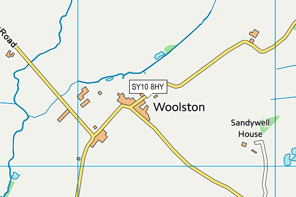 SY10 8HY map - OS VectorMap District (Ordnance Survey) SY10 8HY map - OS VectorMap District (Ordnance Survey)
