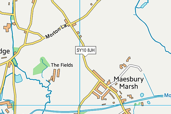 SY10 8JH map - OS VectorMap District (Ordnance Survey) SY10 8JH map - OS VectorMap District (Ordnance Survey)