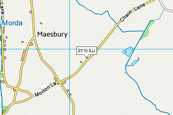 SY10 8JJ map - OS VectorMap District (Ordnance Survey) SY10 8JJ map - OS VectorMap District (Ordnance Survey)