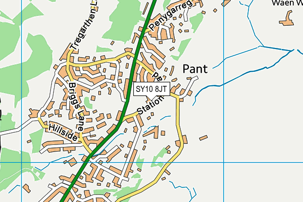 SY10 8JT map - OS VectorMap District (Ordnance Survey) SY10 8JT map - OS VectorMap District (Ordnance Survey)