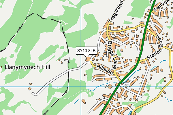 SY10 8LB map - OS VectorMap District (Ordnance Survey) SY10 8LB map - OS VectorMap District (Ordnance Survey)