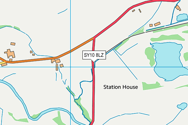 SY10 8LZ map - OS VectorMap District (Ordnance Survey) SY10 8LZ map - OS VectorMap District (Ordnance Survey)