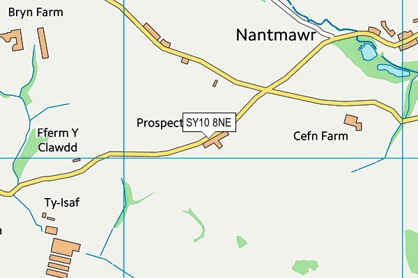 SY10 8NE map - OS VectorMap District (Ordnance Survey) SY10 8NE map - OS VectorMap District (Ordnance Survey)
