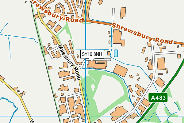 SY10 8NH map - OS VectorMap District (Ordnance Survey) SY10 8NH map - OS VectorMap District (Ordnance Survey)