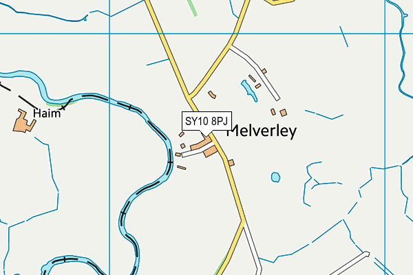 SY10 8PJ map - OS VectorMap District (Ordnance Survey) SY10 8PJ map - OS VectorMap District (Ordnance Survey)