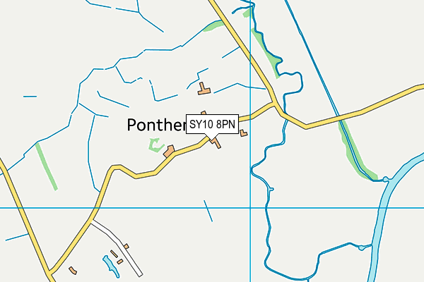 SY10 8PN map - OS VectorMap District (Ordnance Survey) SY10 8PN map - OS VectorMap District (Ordnance Survey)