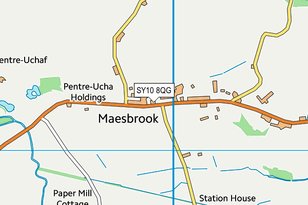 SY10 8QG map - OS VectorMap District (Ordnance Survey) SY10 8QG map - OS VectorMap District (Ordnance Survey)