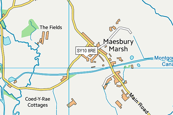 SY10 8RE map - OS VectorMap District (Ordnance Survey) SY10 8RE map - OS VectorMap District (Ordnance Survey)