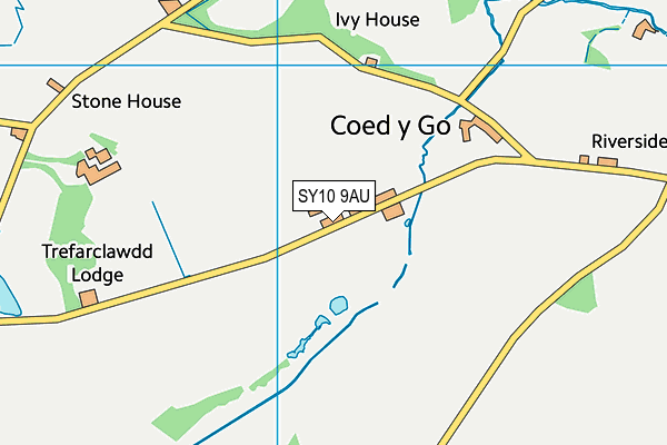 SY10 9AU map - OS VectorMap District (Ordnance Survey) SY10 9AU map - OS VectorMap District (Ordnance Survey)