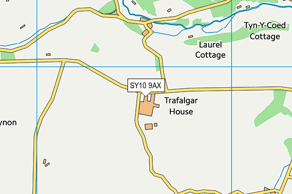 SY10 9AX map - OS VectorMap District (Ordnance Survey) SY10 9AX map - OS VectorMap District (Ordnance Survey)