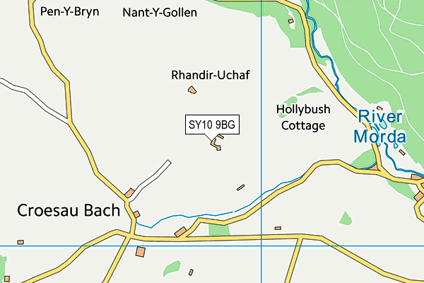 SY10 9BG map - OS VectorMap District (Ordnance Survey) SY10 9BG map - OS VectorMap District (Ordnance Survey)