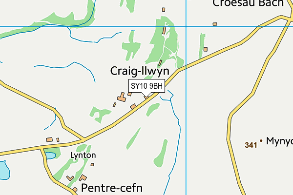 SY10 9BH map - OS VectorMap District (Ordnance Survey) SY10 9BH map - OS VectorMap District (Ordnance Survey)