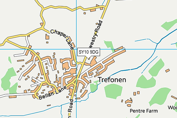 SY10 9DG map - OS VectorMap District (Ordnance Survey) SY10 9DG map - OS VectorMap District (Ordnance Survey)