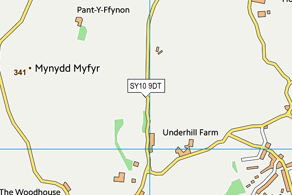 SY10 9DT map - OS VectorMap District (Ordnance Survey) SY10 9DT map - OS VectorMap District (Ordnance Survey)