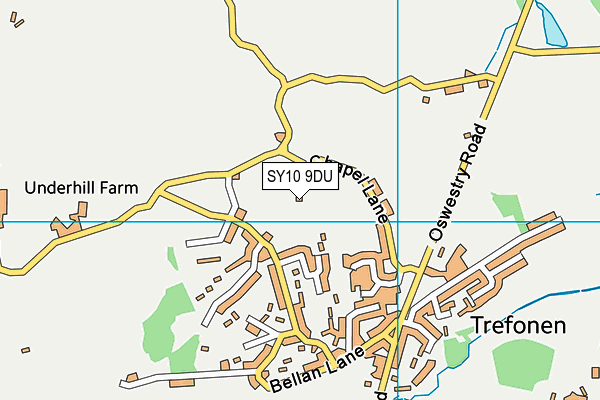 SY10 9DU map - OS VectorMap District (Ordnance Survey) SY10 9DU map - OS VectorMap District (Ordnance Survey)