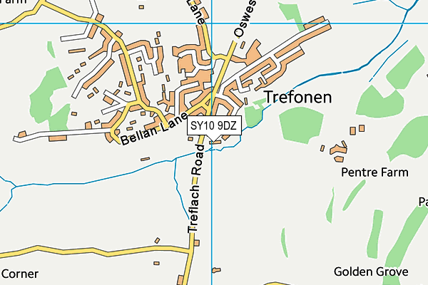 SY10 9DZ map - OS VectorMap District (Ordnance Survey) SY10 9DZ map - OS VectorMap District (Ordnance Survey)