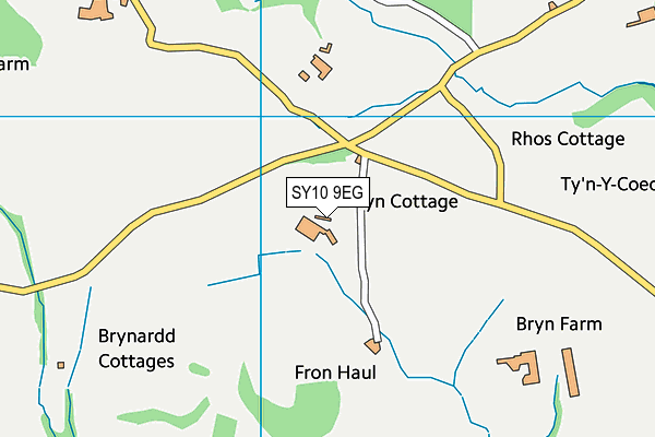 SY10 9EG map - OS VectorMap District (Ordnance Survey) SY10 9EG map - OS VectorMap District (Ordnance Survey)