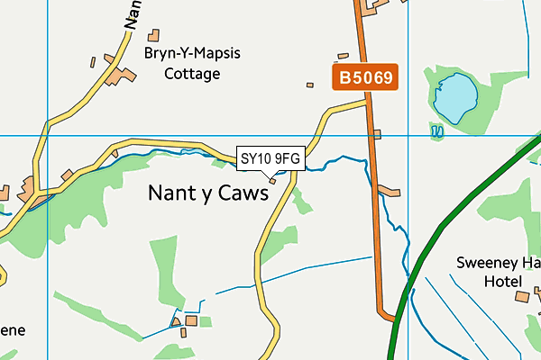 SY10 9FG map - OS VectorMap District (Ordnance Survey) SY10 9FG map - OS VectorMap District (Ordnance Survey)
