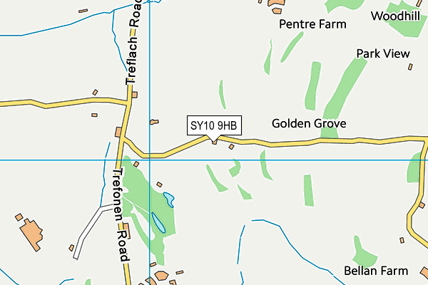 SY10 9HB map - OS VectorMap District (Ordnance Survey)