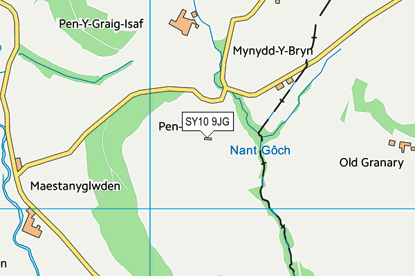 SY10 9JG map - OS VectorMap District (Ordnance Survey) SY10 9JG map - OS VectorMap District (Ordnance Survey)