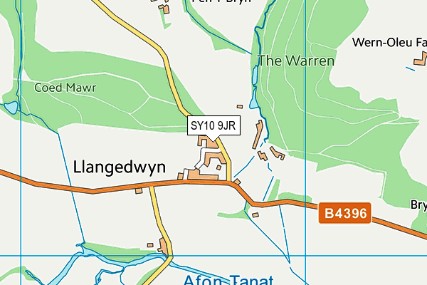 SY10 9JR map - OS VectorMap District (Ordnance Survey) SY10 9JR map - OS VectorMap District (Ordnance Survey)